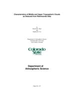 Characteristics of middle and upper tropospheric clouds as deduced from rawinsonde data