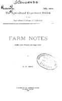 Farm notes : alfalfa, corn, potatoes and sugar beets