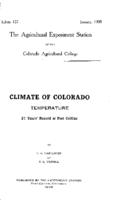 Climate of Colorado : temperature, 21 years' record at Fort Collins