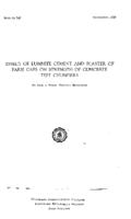 Effect of lumnite cement and plaster of paris caps on strength of concrete test cylinders
