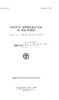 County consolidation in Colorado