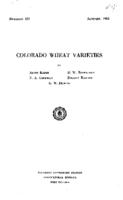 Colorado wheat varieties