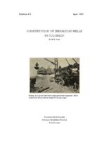 Construction of irrigation wells in Colorado
