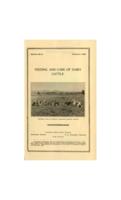 Feeding and care of dairy cattle