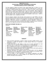 Senate bill 08-181, the National Incident Management System and Colorado school district compliance