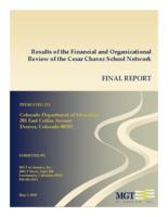 Results of the financial and organizational review of the Cesar Chavez school network : final report