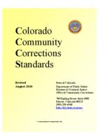 Colorado community corrections standards