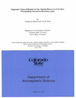Diagnostic tests of models for the thermal structure of the non-precipitating convective boundary layer