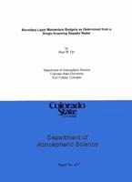 Boundary layer momentum budgets as determined from a single scanning Doppler radar