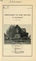Improvement of home grounds in Colorado