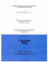 Detailed observations of mountain lee waves and a comparison with theory