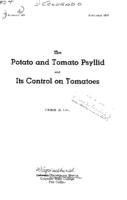 The potato and tomato psyllid and its control on tomatoes