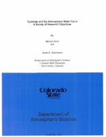 Cyclones and the atmospheric water cycle : a survey of research objectives