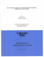 Diurnal radiance patterns of finite and semi-infinite clouds in observations of cloud fields