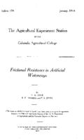 Frictional resistance in artificial waterways