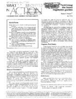 Fertilizing the home vegetable garden