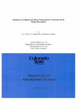 Evidence of a mesoscale wave phenomenon in the lee of the Rocky Mountains