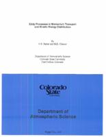 Eddy processes in momentum transport and kinetic energy distribution