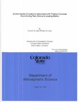 Environmental circulations associated with tropical cyclones experiencing fast, slow and looping motion