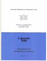 Geostrophic adjustment in an axisymmetric vortex