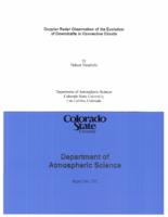 Doppler-radar observation of the evolution of downdrafts in convective clouds