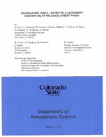 CSU/NOAA-WPL Fire II-Astex Field Experiment : description of field deployment phase