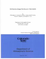 CSU radiation budget pilot study for TOGA COARE
