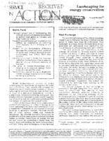 Landscaping for energy conservation