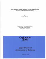 Earth radiation budget variability and the relationship to changes in the general circulation