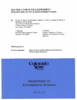 CSU FIRE II cirrus field experiment : description of field deployment phase