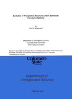 Evolution of precipitation structures within mesoscale convective systems