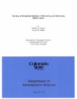 The role of wintertime radiation in maintaining and destroying stable layers