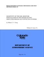 Sensitivity of the soil moisture initialization in the genesis of two simulated mesoscale convective systems