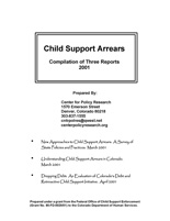 Child support arrears : compilation of three reports 2001