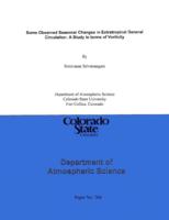 Some observed seasonal changes in extratropical general circulation : a study in terms of vorticity