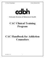 CAC handbook for addiction counselors