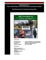 Rail relocation for Colorado communities, R2C2 : limited phase 1 environmental site assessment for preliminary bypass alignments A band B