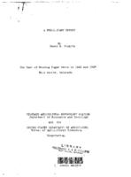 A preliminary report : the cost of growing sugar beets in 1922 and 1923, Weld County, Colorado