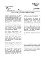 Custom rates for Colorado farms & ranches in 2007