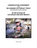 Conservation agreement for Rio Grande cutthroat trout, oncorhynchus clarkii virginalis, in the states of Colorado and New Mexico