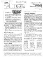 Irrigation wells : treatment and prevention of bacterial growth
