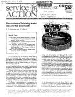 Evaluation of drinking water quality for livestock